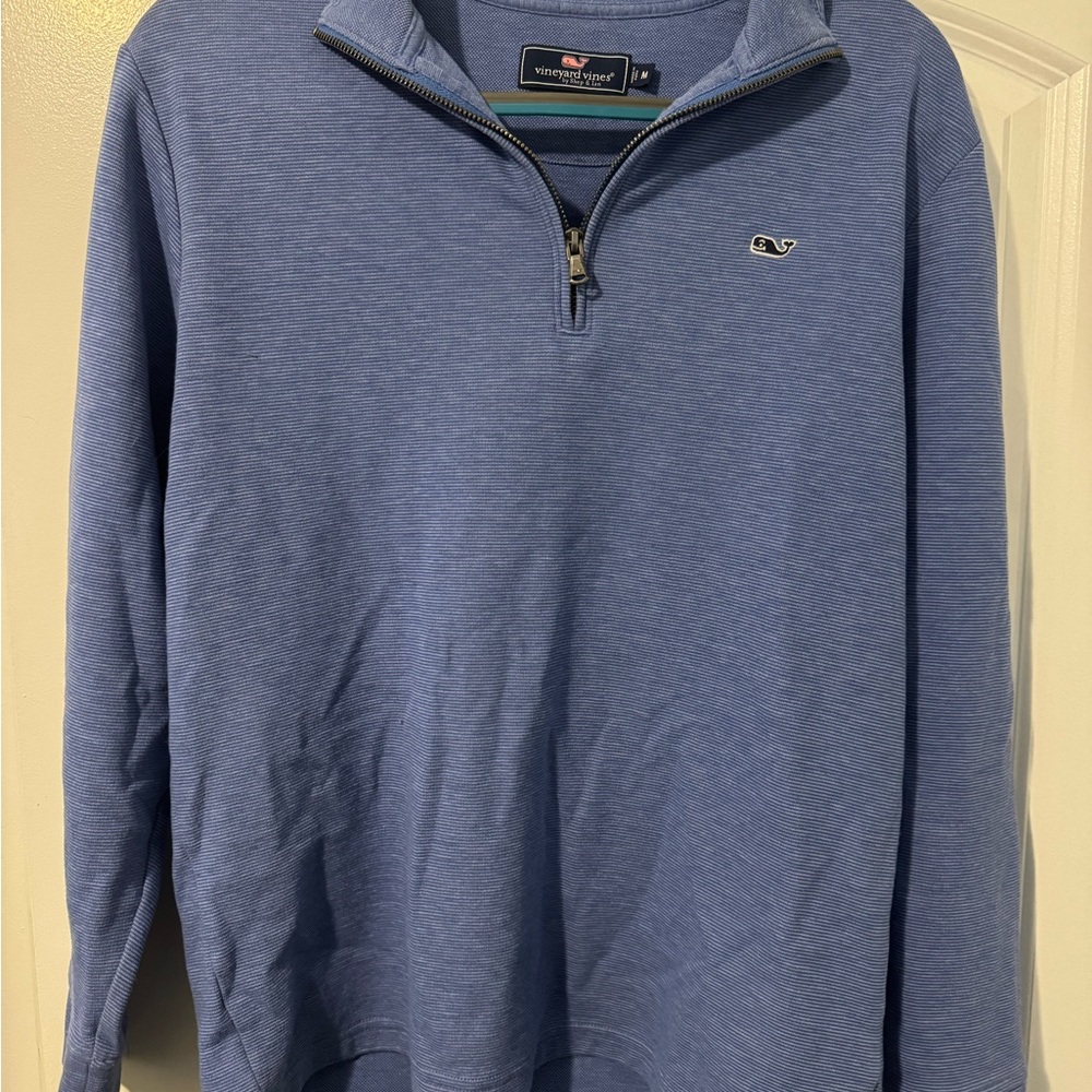 Vineyard Vines Men's Zip-Up Sweater in Blue